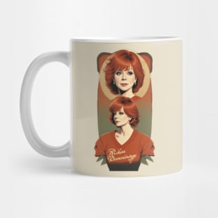 reba mcentire//vintage vektor 80s style Mug